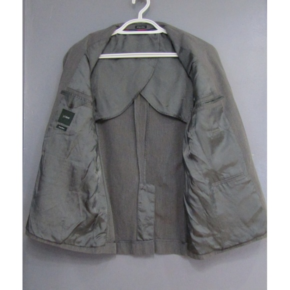 J. Crew Italian Fabric Gray Sport Coat Blazer 40R - Picture 3 of 6